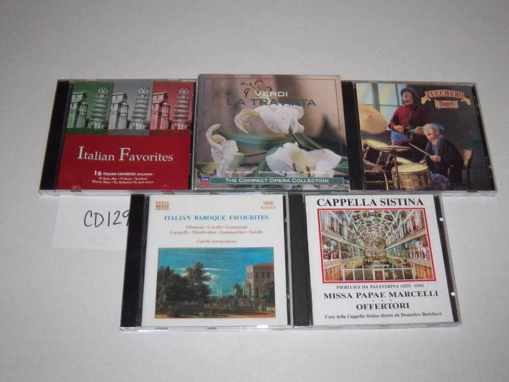 Italian CD Lot Favorites Verdi La Traviata Zucchero Baroque 5 CD -0717CD129